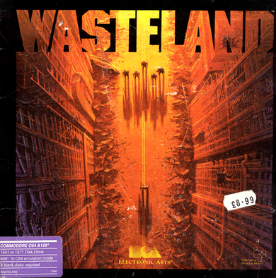 Wasteland box art for Commodore 64
